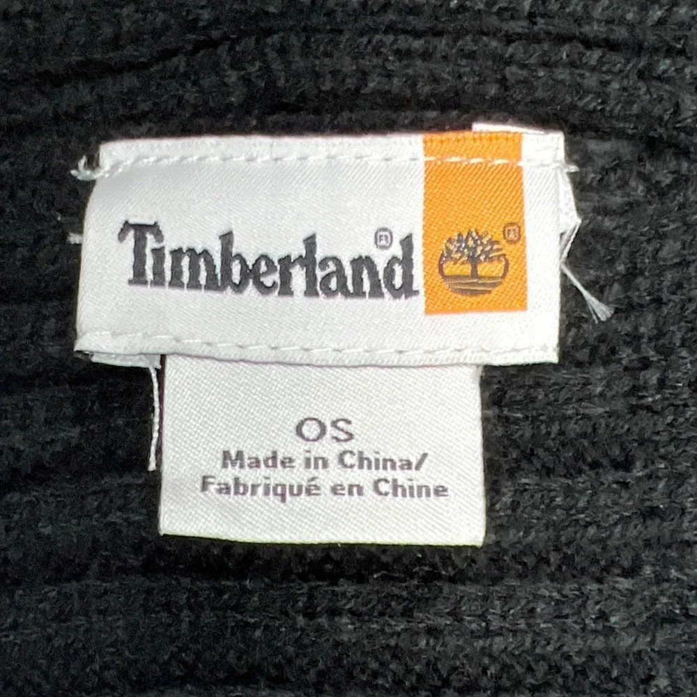 Timberland Knit Scarf Black One Size Soft Warm Winter‎ Cold Weather EUC